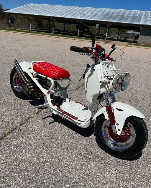 Honda Ruckus red diamond seat cover