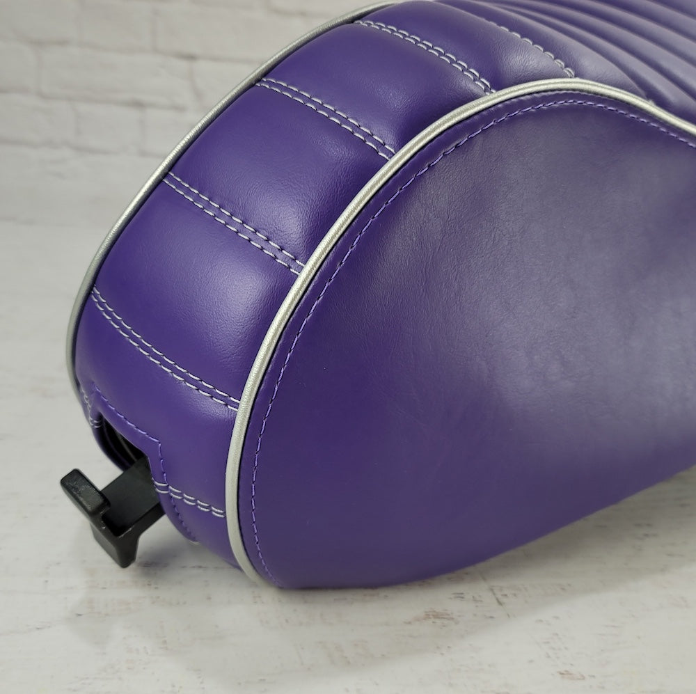 Vespa Sprint / Primavera PURPLE Padded Seat Cover by Cheeky Seats