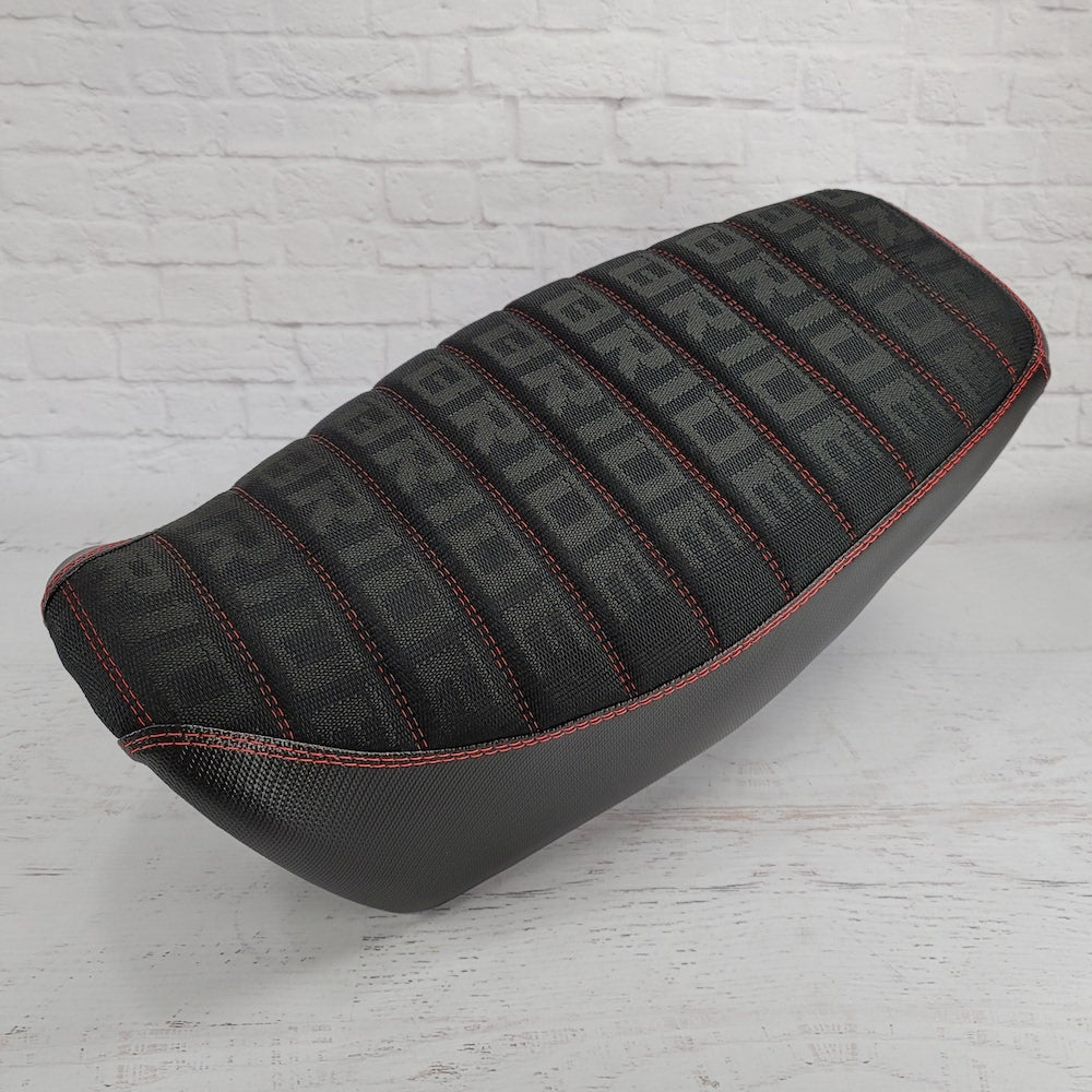 Honda Grom BRIDE Seat Cover, handmade Honda Grom seat cover by Cheeky Seats, featured product view
