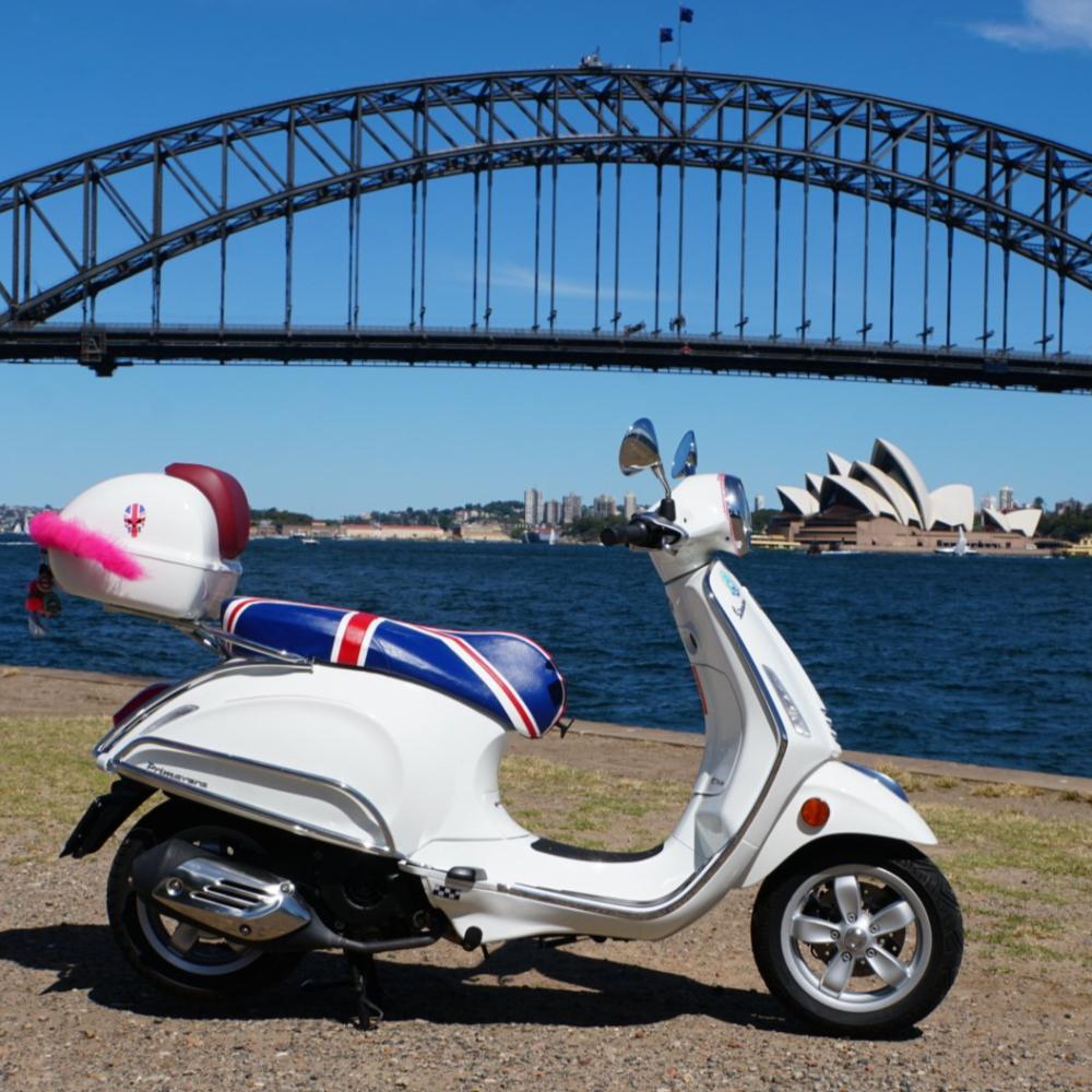 Vespa Sprint / Primavera Union Jack Seat Cover by Cheeky Seats