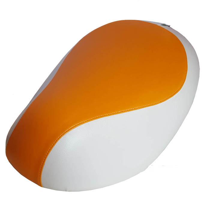 READY TO SHIP! 2002 - 2011 Honda Metropolitan Classic Two Tone Seat Cover, handmade Honda Metropolitan seat cover by Cheeky Seats, product detail view 5