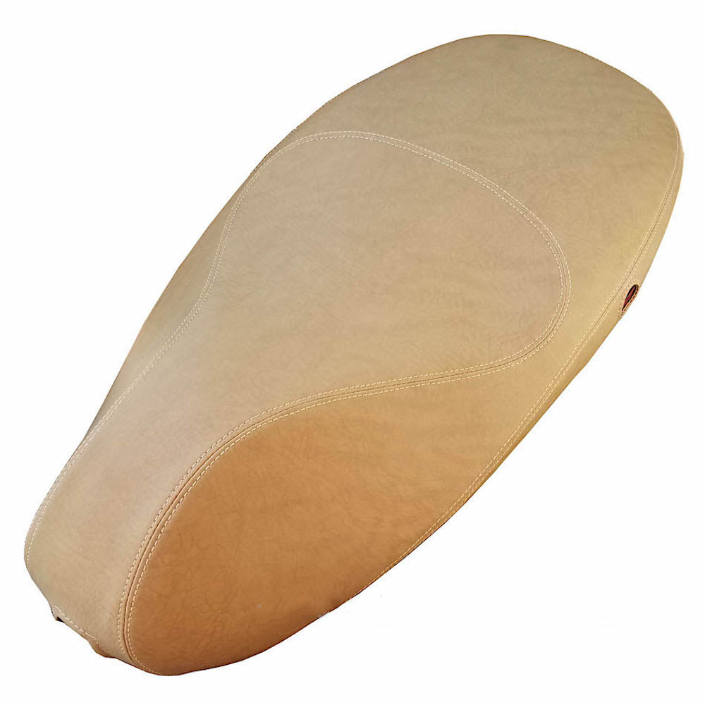 Vespa Sprint Primavera 50 125 150 Matte Camel Tan Seat Cover by Cheeky Seats