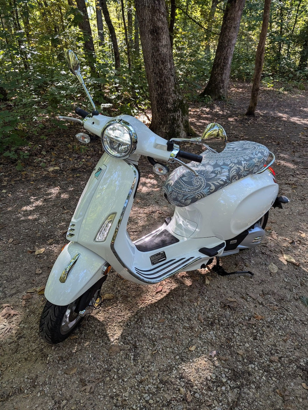 Vespa Sprint / Primavera Stone Paisley SEAT COVER - Beat The Heat!!