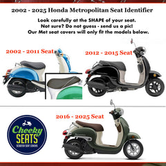 Honda Metropolitan CH50 Black with Red Piping
