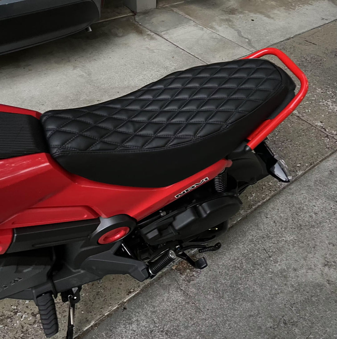 Honda Navi Seat Cover Black Double Diamond with Piping