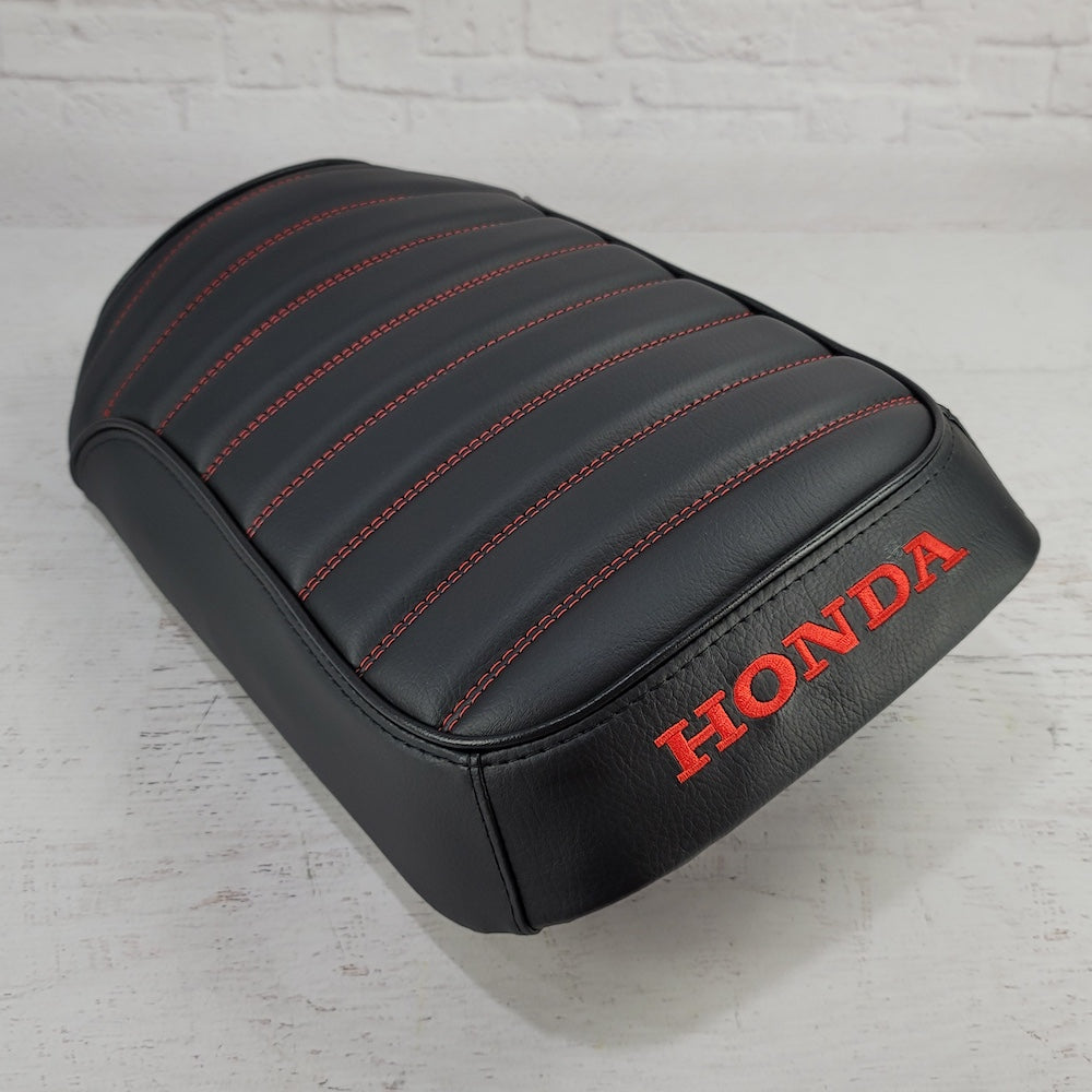 Honda Ruckus padded black tuck and roll seat cover