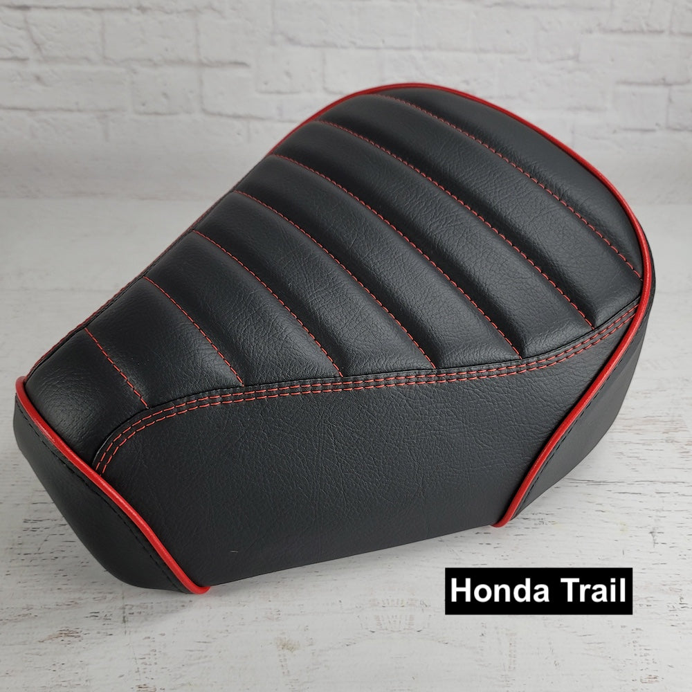 Honda C125 Super Cub / Trail  Black Padded Seat Cover - Customizable!