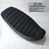 Ready to Ship! 2022-26 Honda Grom RECARO Seat Cover, handmade Honda Grom seat cover by Cheeky Seats, product detail view 3