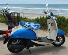 Shibori Tide - Scooter Seat Cover – Blue Tie Dye - Won't Get Hot - Vespa · Kymco · Lance · Honda · Genuine · More