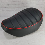 Honda Monkey wide tuck-and-roll seat cover with piping