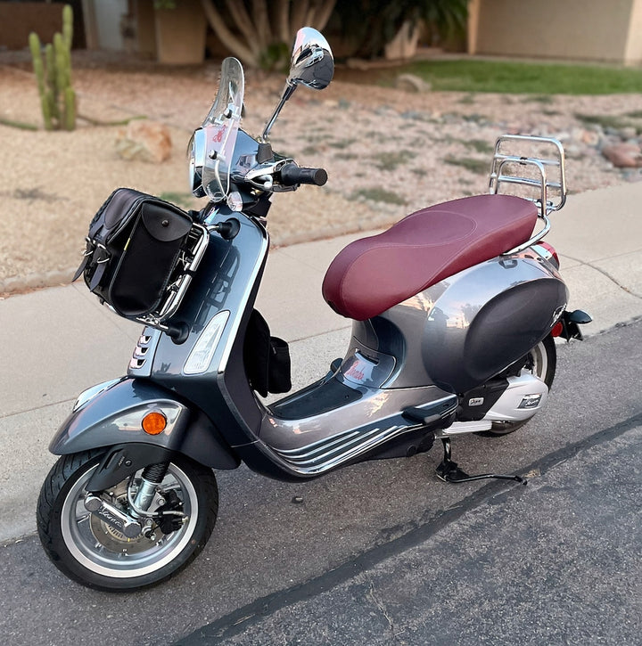 Vespa Primavera Sprint Seat Cover Matte Merlot Burgundy