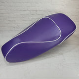 Vespa GTS 250/300 purple seat cover with piping
