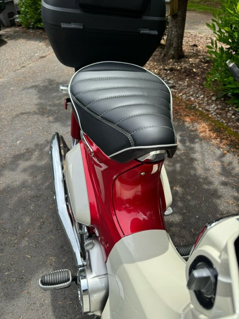 Honda Super Cub / Trail 125 BLACK Tuck and Roll Seat Cover