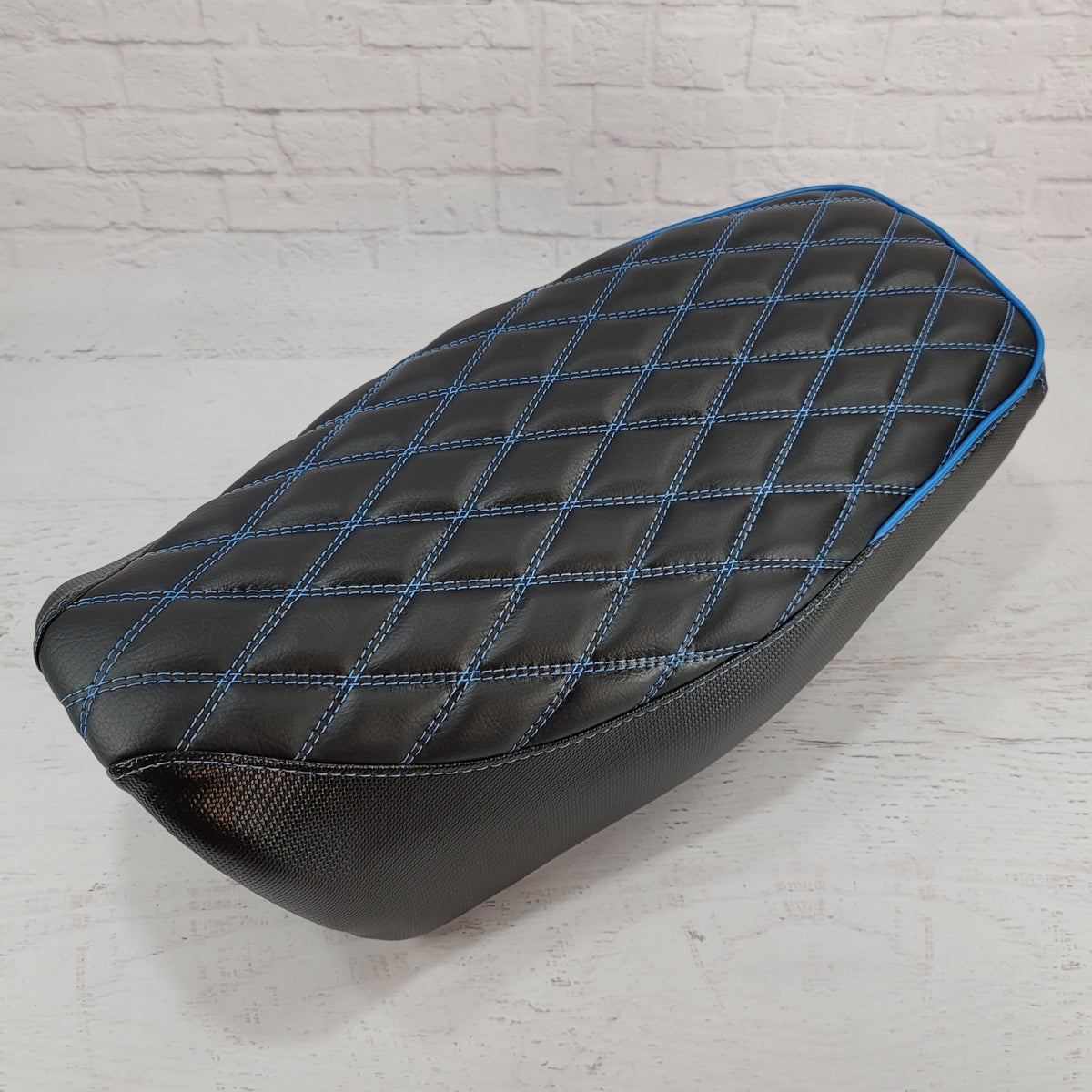Honda Grom Diamond Seat Cover, handmade Honda Grom seat cover by Cheeky Seats, product detail view 6